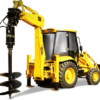Ямобур на базе экскаватора погрузчика JCB 3CX